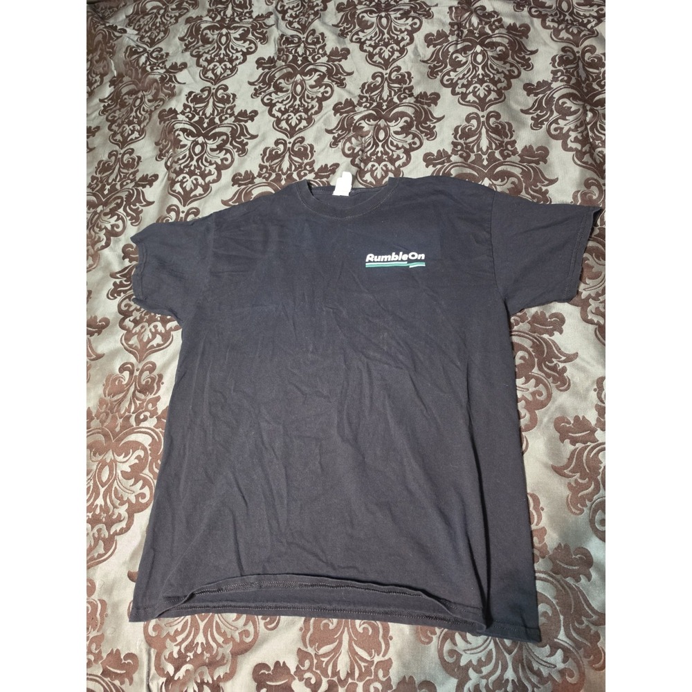 Large black‎ RumbleOn branded promotional t-shirt